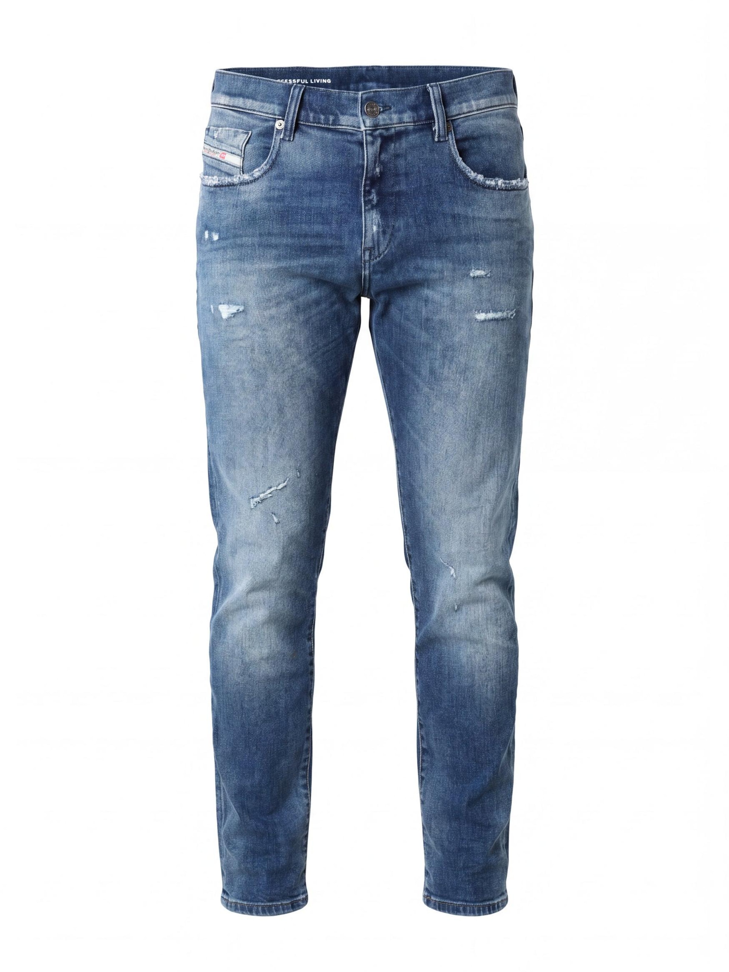 DIESEL Jean '2019 D-STRUKT' en 30/32 en bleu denim, Vue avec produit