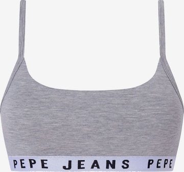 Pepe Jeans Bralette Bra in Grey: front