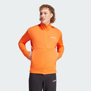 ADIDAS TERREX Funktionsfleecejacke in Orange: predná strana