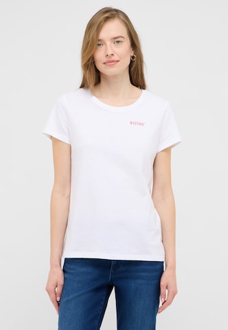 MUSTANG T-Shirt 'Alma' in Weiß: Vorderseite