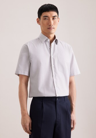 Coupe regular Chemise business SEIDENSTICKER en beige : devant