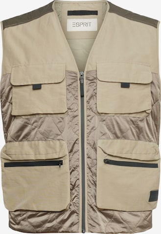 ESPRIT Bodywarmer in Beige: voorkant