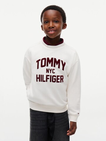 Sweat TOMMY HILFIGER en blanc : devant