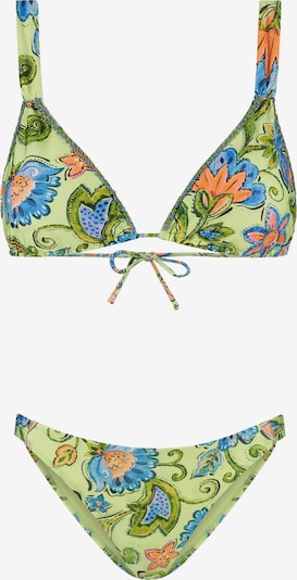 Bikinis iš Shiwi, spalva – šviesiai mėlyna / žalia / oranžinė, Prekių apžvalga