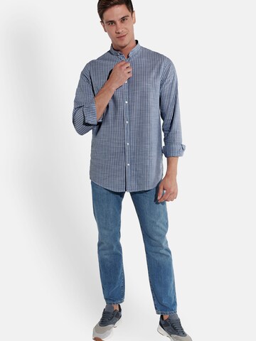 Coupe regular Chemise Steffen Klein en bleu
