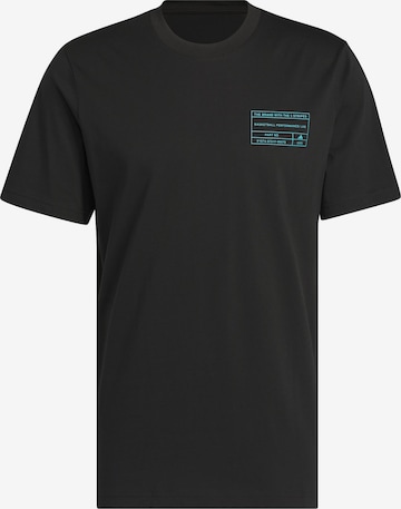 ADIDAS PERFORMANCE - Camiseta funcional 'Basketball Graphic' en negro: frente