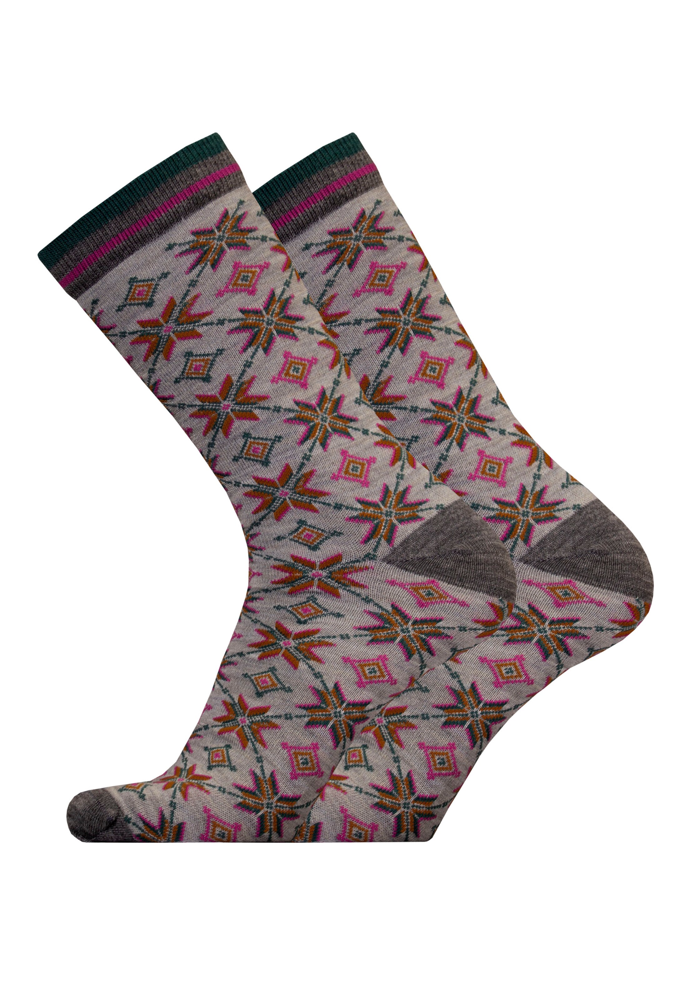 UphillSport Socks 'AUTUMN STAR' in Grey: front