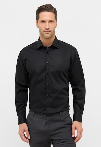 ETERNA Regular Fit Hemd in Schwarz: Vorderseite