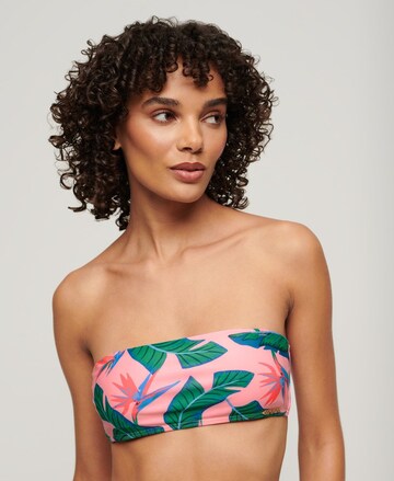 Superdry Bandeau Bikinitop in Pink: predná strana