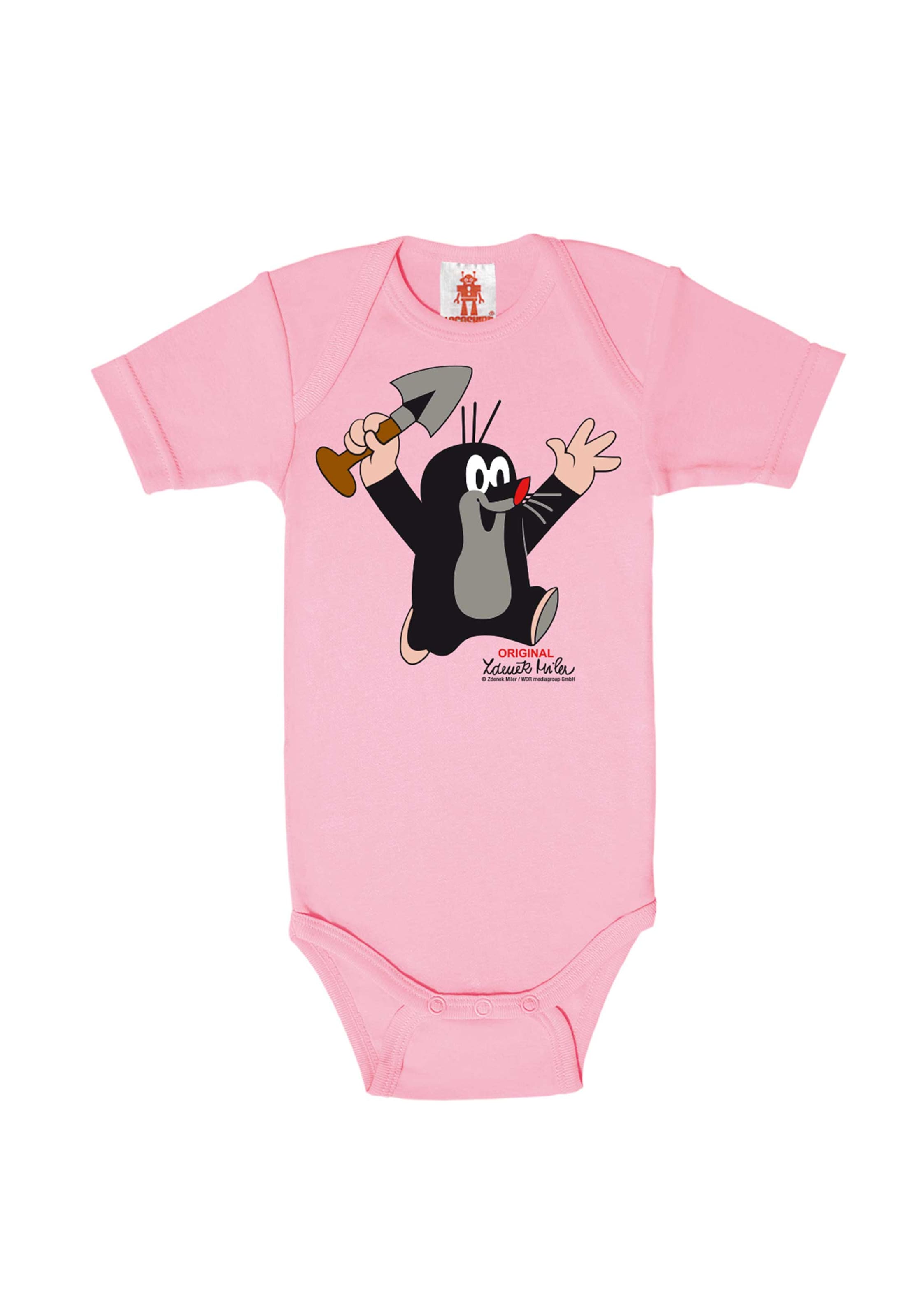 LOGOSHIRT Romper/Bodysuit 'Der kleine Maulwurf' in Pink, Item view