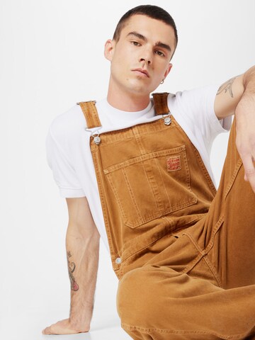 LEVI'S ® Loosefit Latzjeans 'RT Overall' in Braun