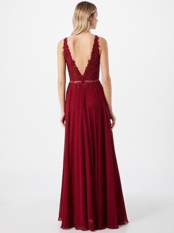 mascara Evening Dress in Red