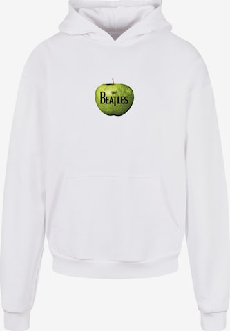 Merchcode Sweatshirt 'Beatles - Apple' in Wit: voorkant