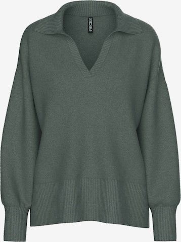 Pullover 'PCMALOU' di PIECES in grigio: frontale