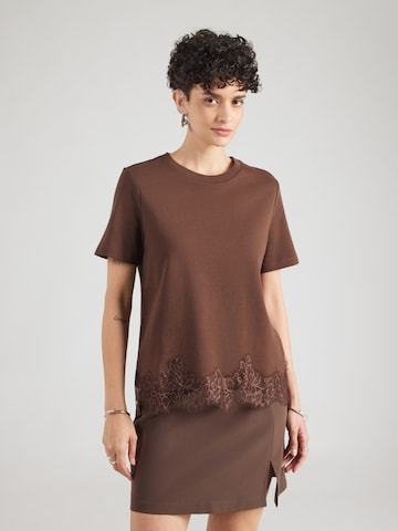 VERO MODA Shirt 'VMSara' in Brown: front