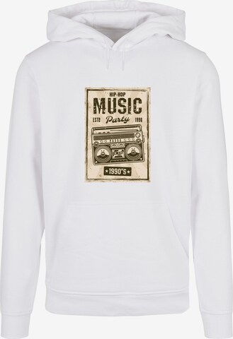 Mister Tee Sweatshirt 'Retro Boom' in White: front