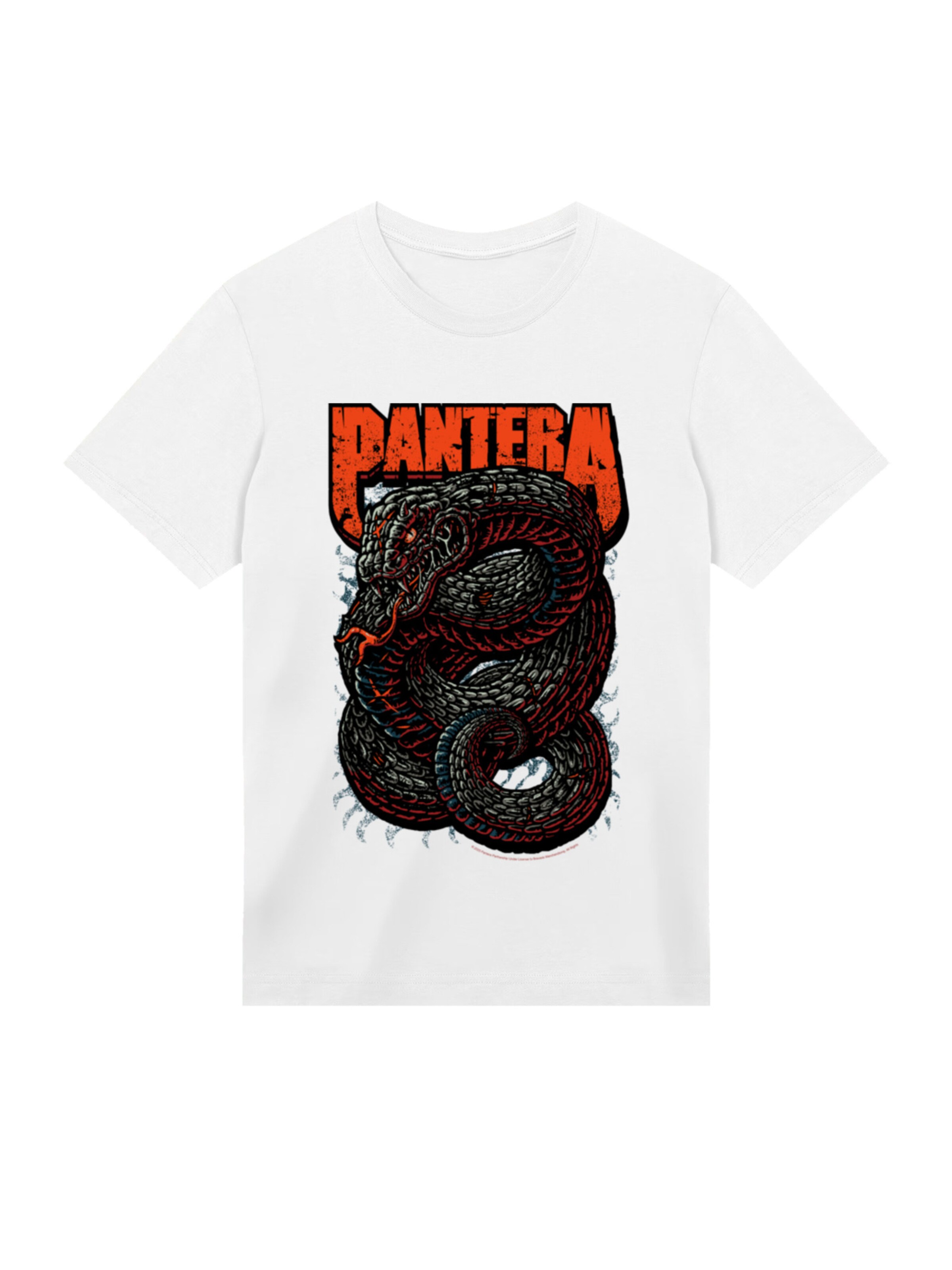 F4NT4STIC Shirt 'Pantera Venomous Snake' in White: front