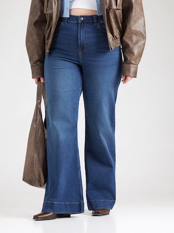 Noisy May Curve Расклешенный Джинсы 'NMROOXY' в Синий: спереди