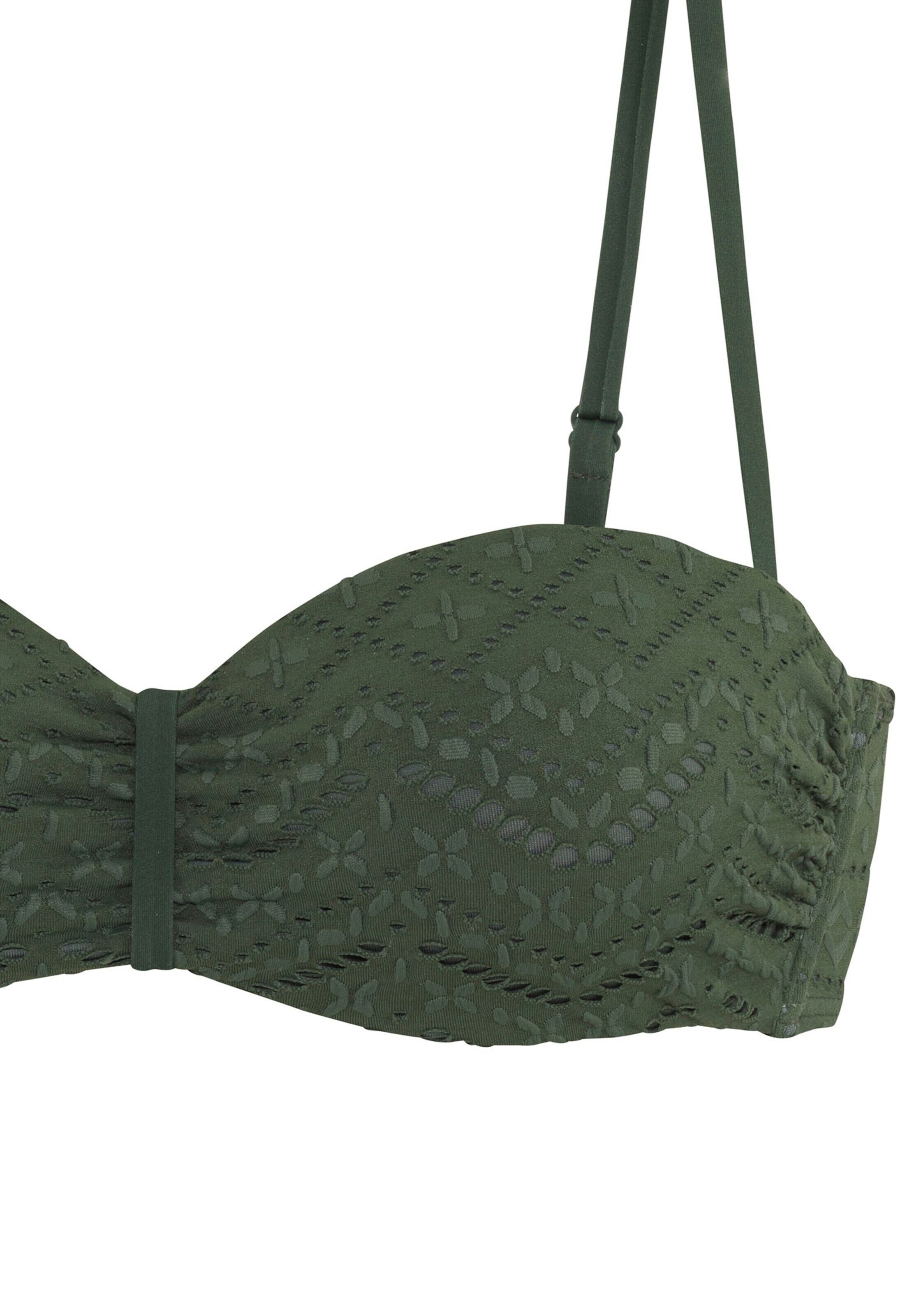 LASCANA Μπαντό Τοπ μπικίνι σε πράσινο