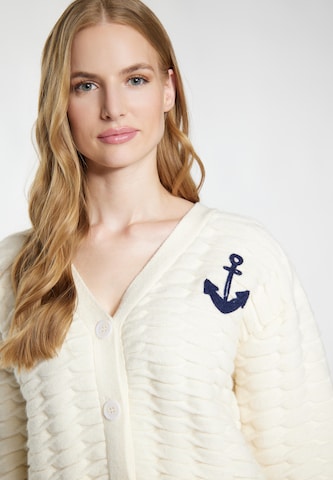 Cardigan DreiMaster Maritim en blanc