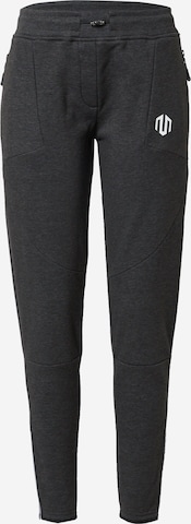 MOROTAI Tapered Workout Pants in Grey: front