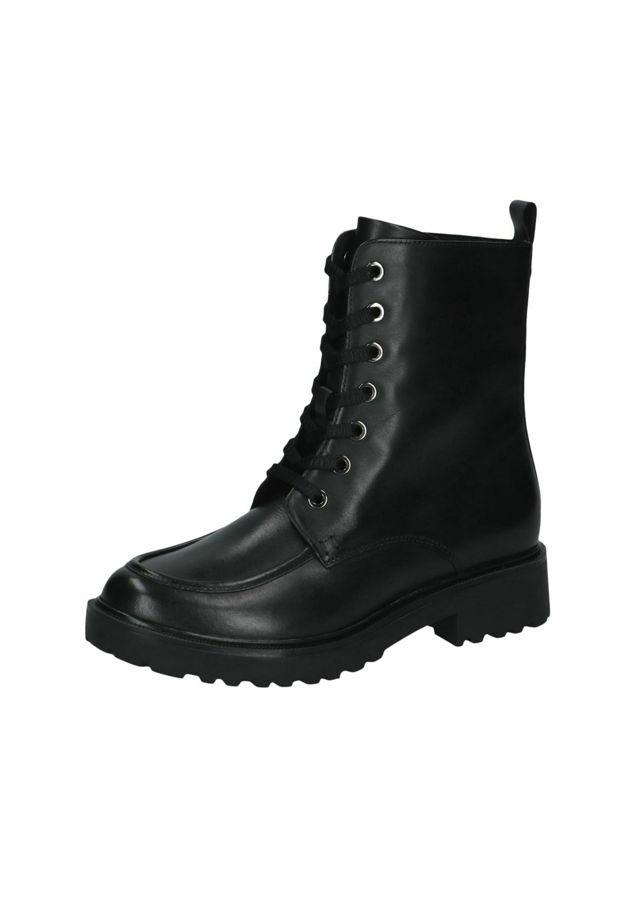 Bottines à lacets CAPRICE en noir : devant