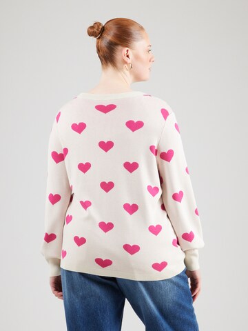 ONLY Carmakoma Pullover in Beige