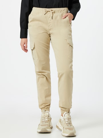 Pantaloni cu buzunare de la Urban Classics pe bej: față