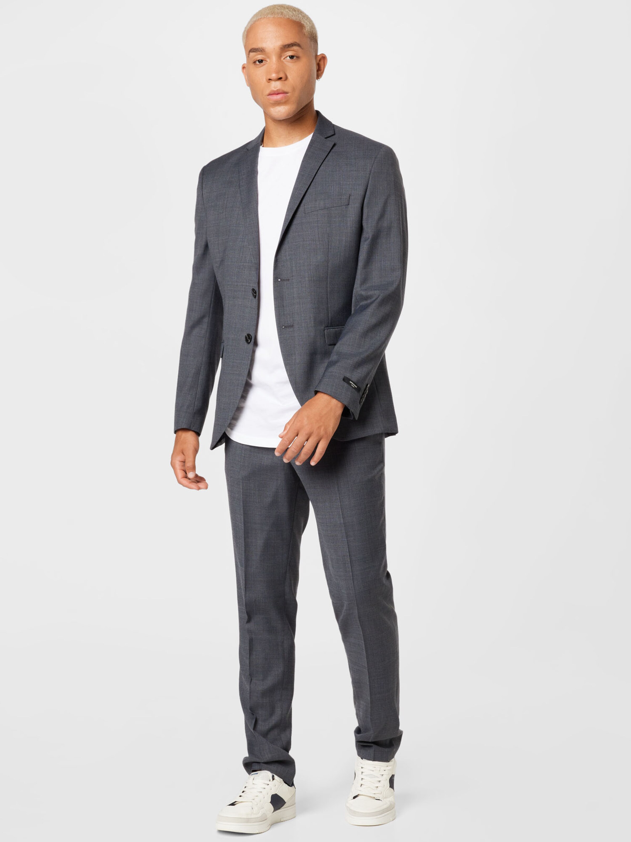 m and s grey suit