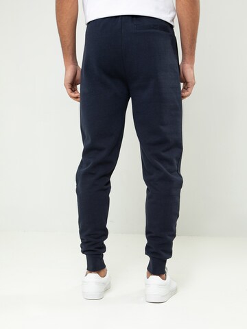 Threadbare Tapered Hose 'Trifoliate' in Blau