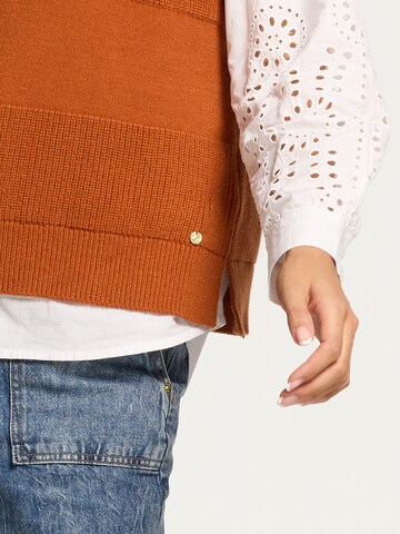 Pull-over 'Vienna Cable' Shiwi en orange