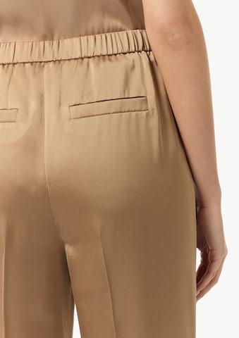 Effilé Pantalon à plis COMMA en marron