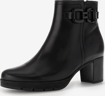 GABOR Ankle Boots in Black: front