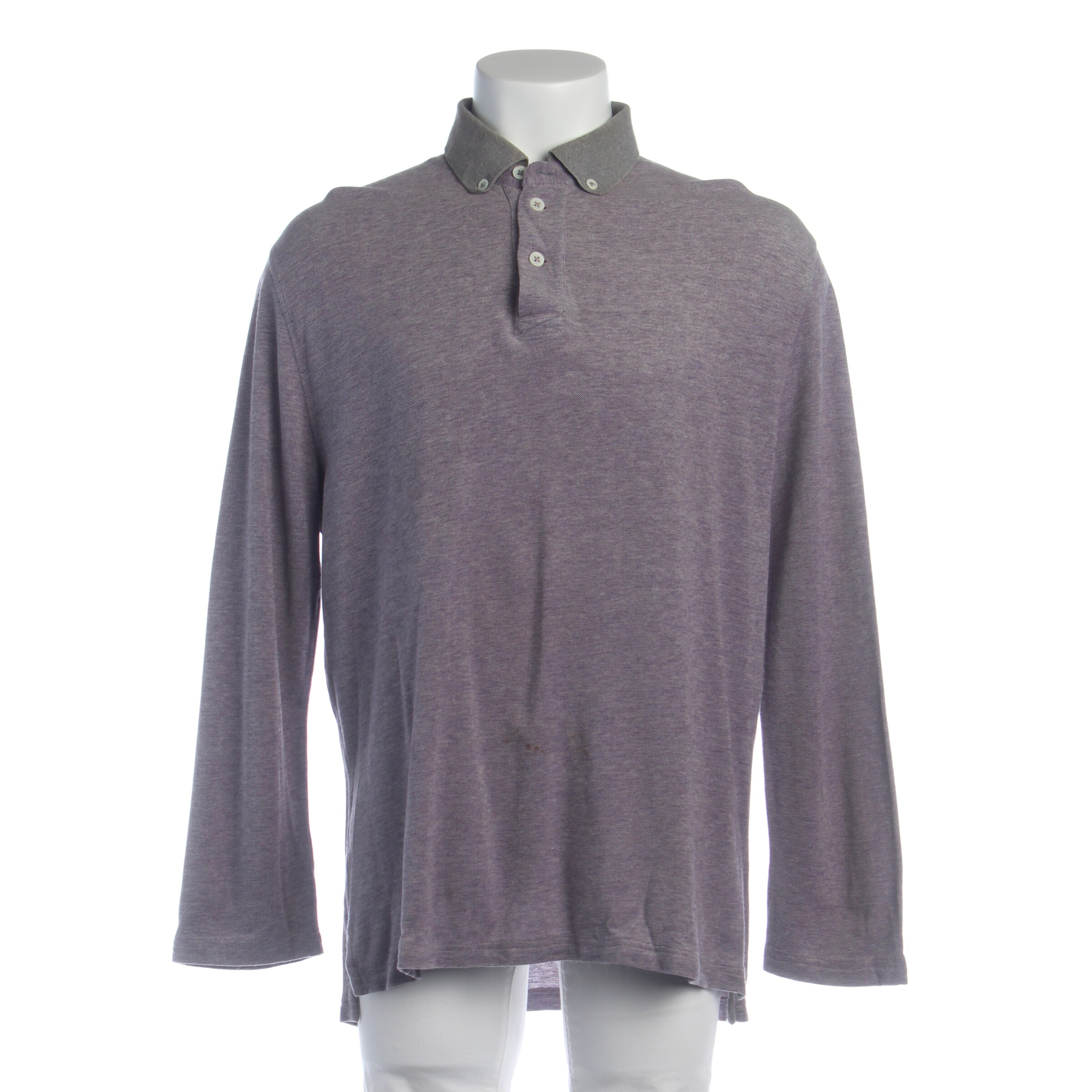 Brunello Cucinelli Button Up Shirt in L-XL in Grey: front