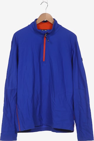 EA7 Emporio Armani Sweatshirt & Zip-Up Hoodie in XXXL in Blue: front