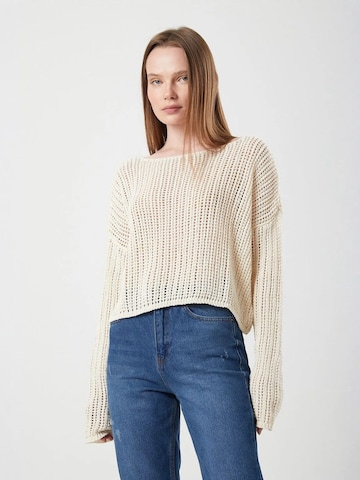 MixRay Sweter 'Pullover' w kolorze beżowy: przód