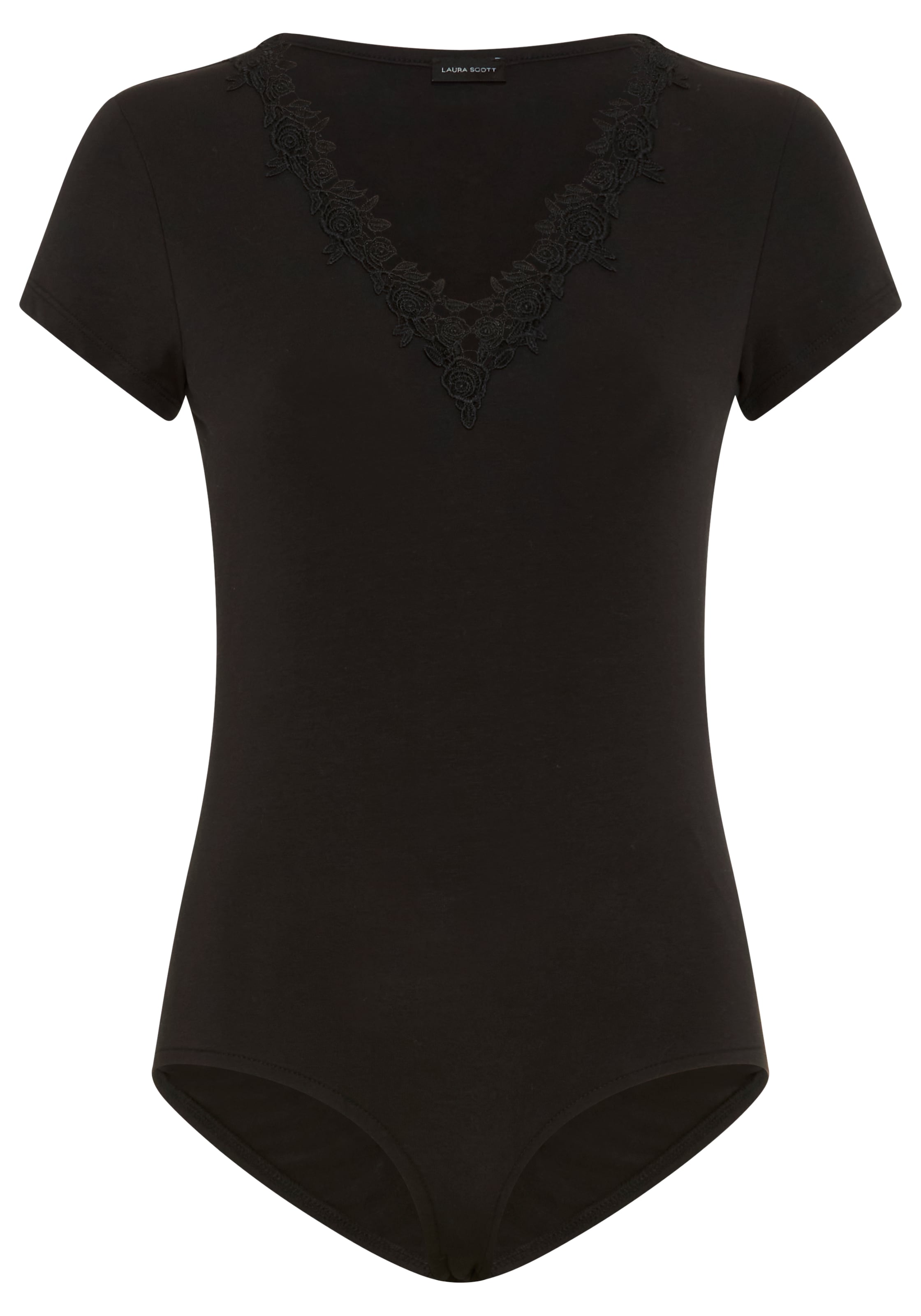 LAURA SCOTT Shaping Bodysuit in Black