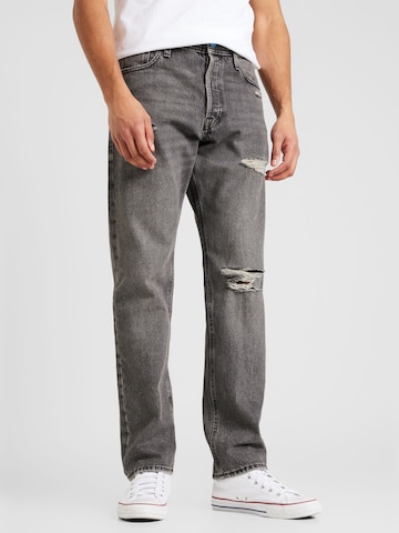 JACK & JONES Loosefit Jeans 'CHRIS' in Zwart: voorkant