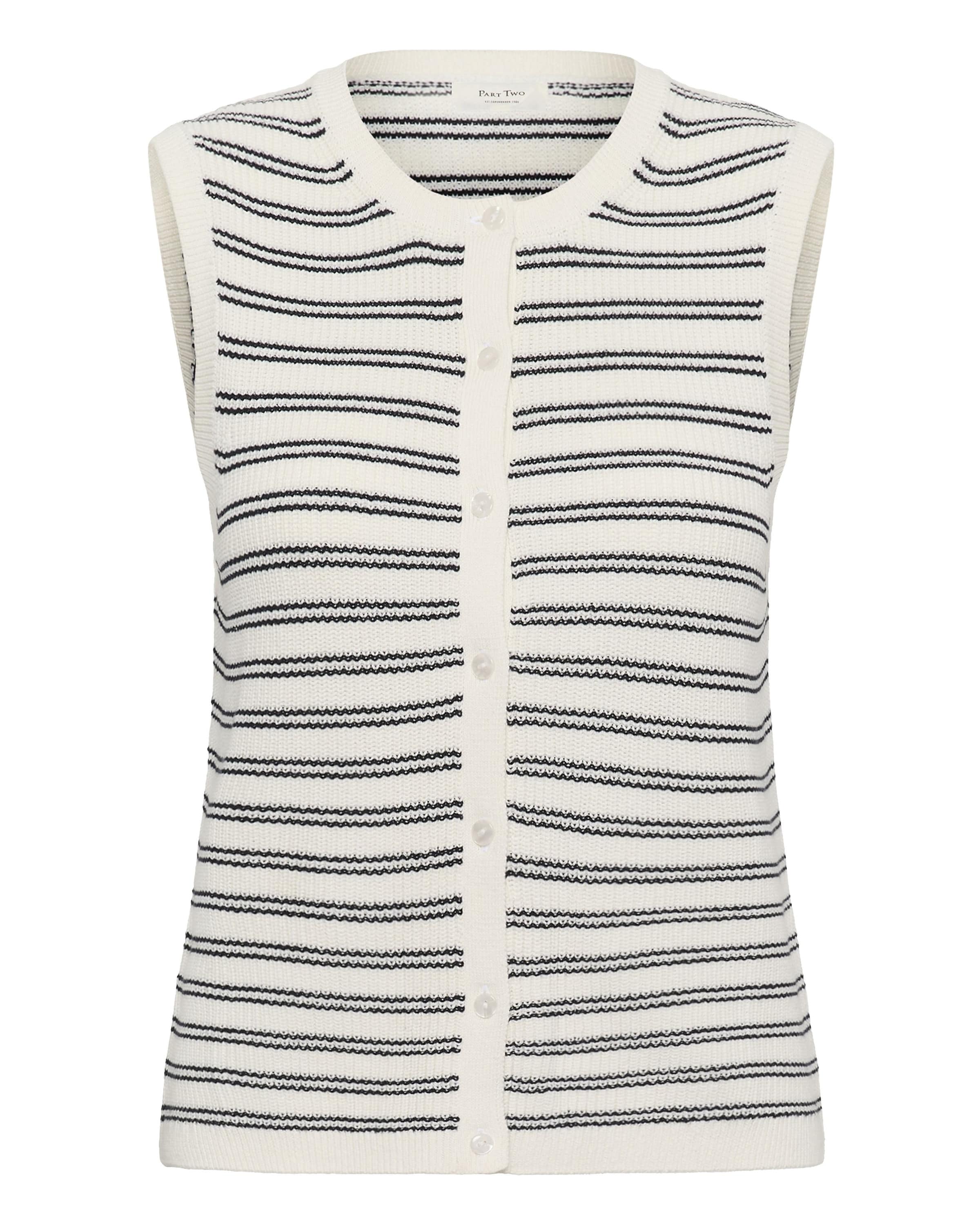 Part Two Vest 'Gemma' in White: front