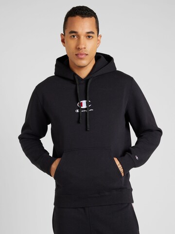 melns Champion Authentic Athletic Apparel Sportisks džemperis: no priekšpuses