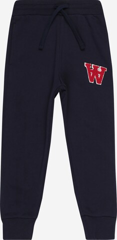 WOOD WOOD Tapered Pants 'Ran' in Blue: front