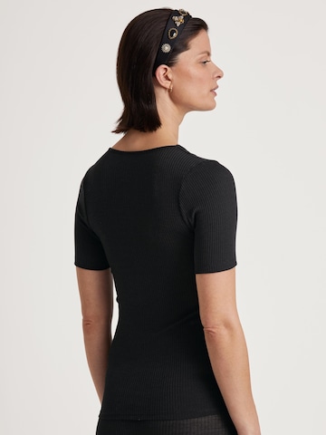 Maglietta intima 'Silky Wool Joy' di CALIDA in nero