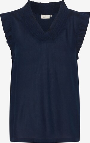 Kaffe - Blusa 'Dahlia' em azul: frente