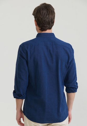 Felix Hardy Regular Fit Hemd in Blau