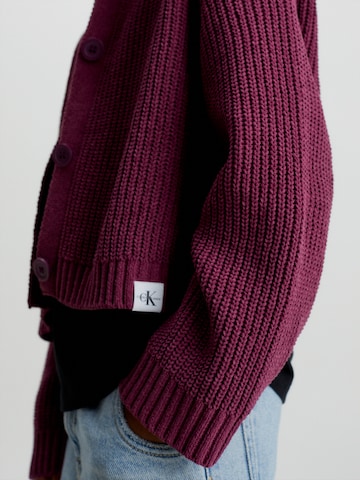 Calvin Klein Jeans Knit cardigan in Purple