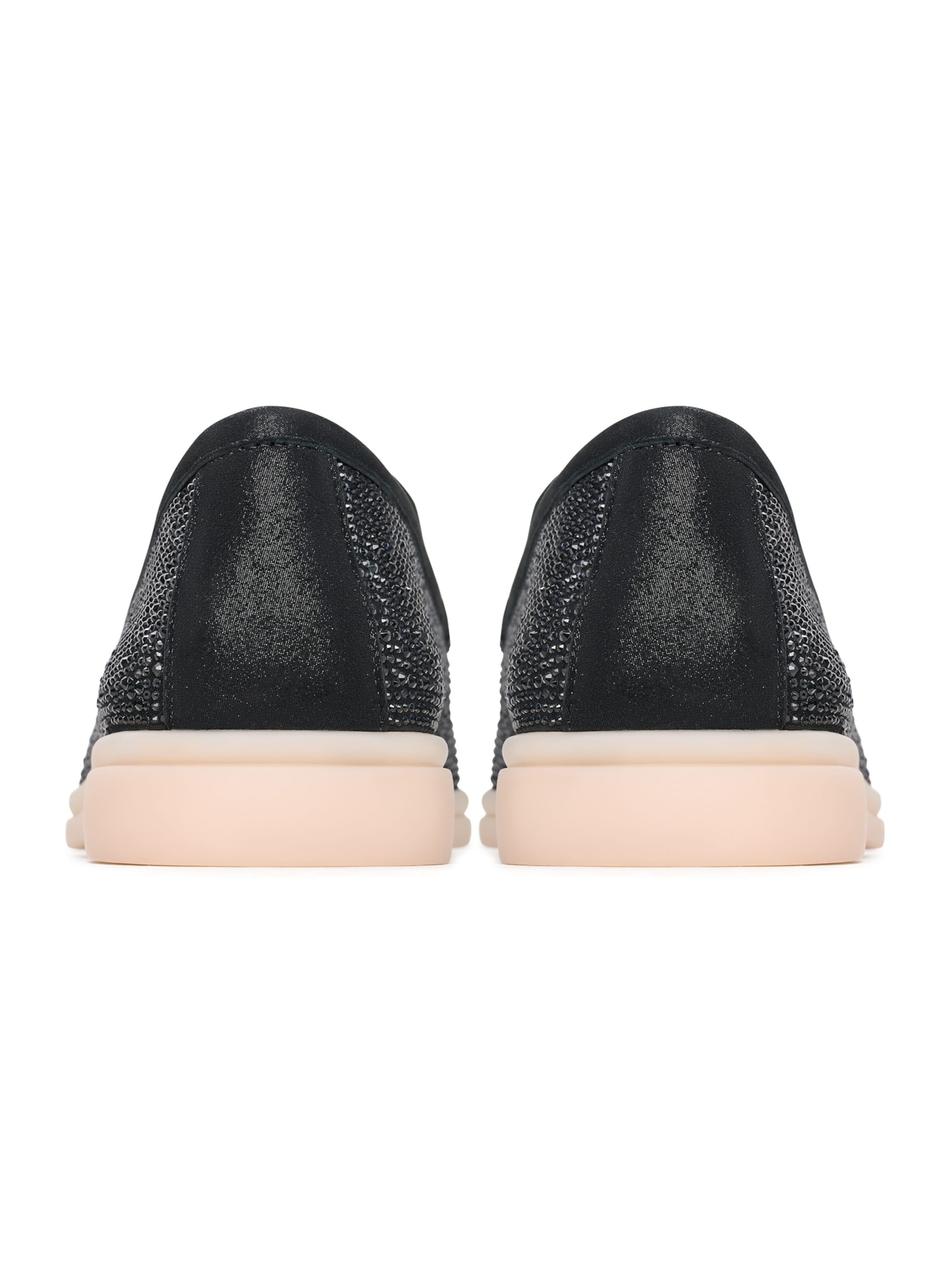 CESARE GASPARI Slipper in Schwarz