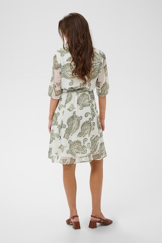 Cream Jurk in Groen