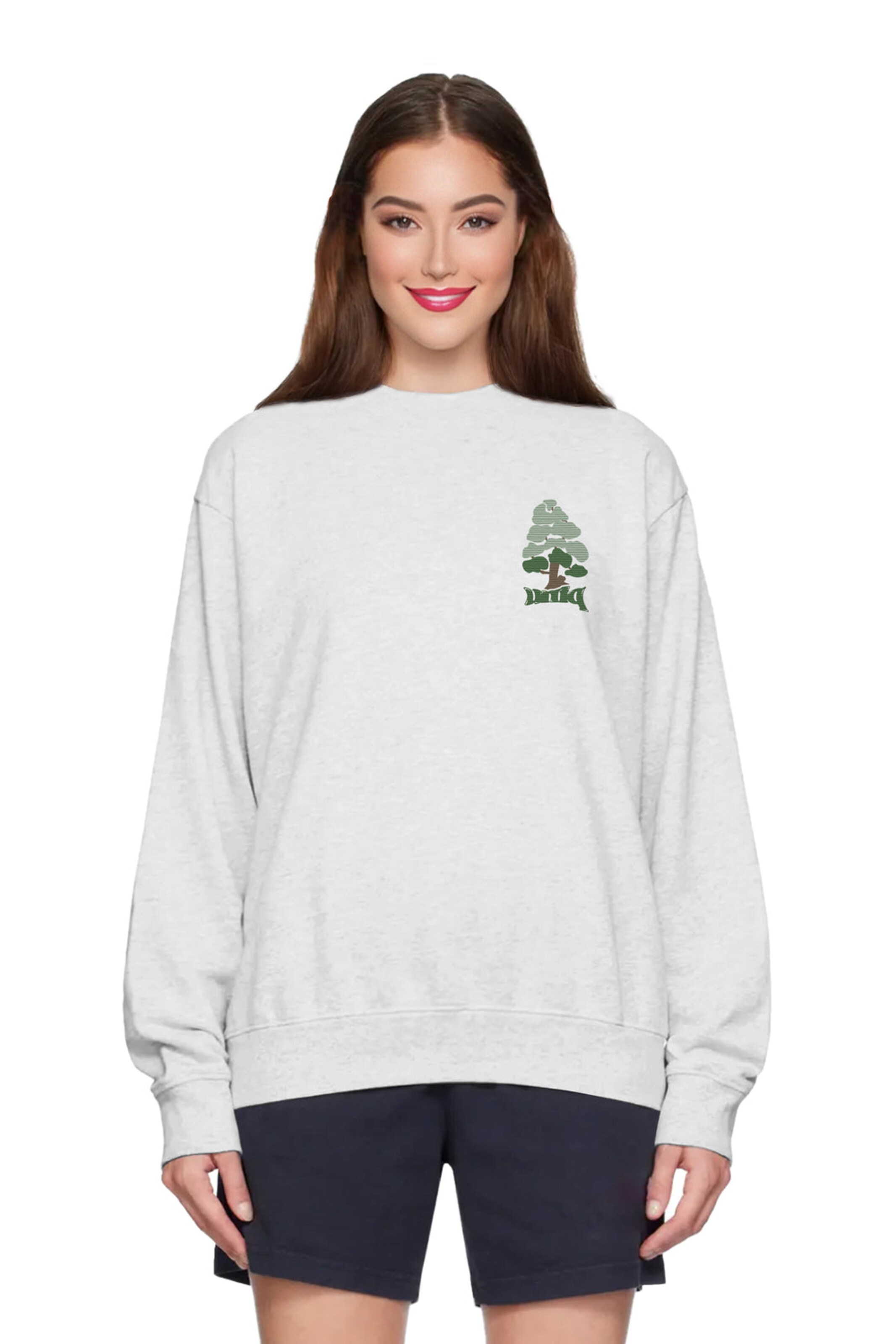 UNIQVIBE Sweatshirt in Wit: voorkant