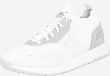 Sneaker bassa 'Titanium' di BOSS in bianco: frontale