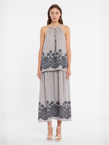 Robe ' Dorina ' Ana Alcazar en gris : devant